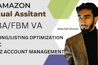 be your professional amazon private label virtual assistant fbm fba