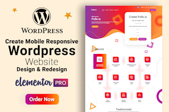 Review create wordpress website design and wordpress blog design with elementor pro