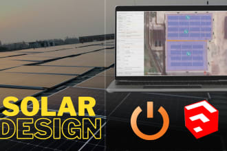design your solar pv system using helioscope or sketch up