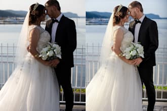 professional wedding photo editor and retoucher