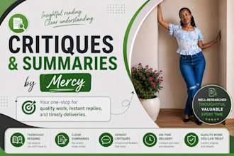help you summarize and critique books and journal articles