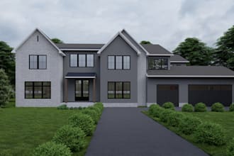 do architecture modeling and 3d exterior rendering