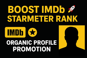 promote your imdb profile and improve starmeter