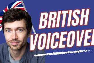 be your british male voice over artist