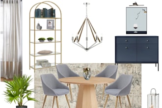 do interior styling with shopping list for your dining room