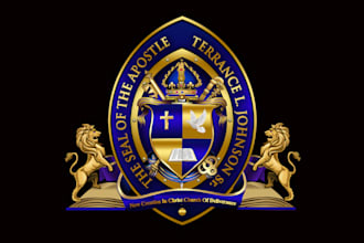 create an amazing apostle, bishop and church seal logo