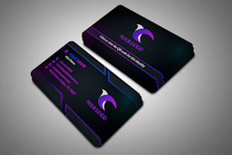 do professional modern custom business card design