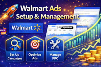 setup your walmart PPC walmart sponsored ads advertising and walmart campaign