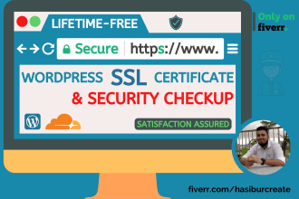configure http to https, free SSL certificate and security on wordpress website