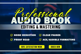 edit, mix, and master your audio book to acx standards in audacity