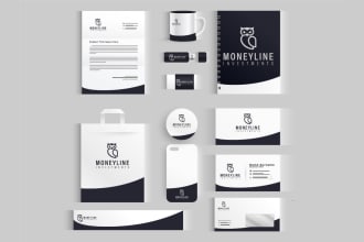 design modern minimalist corporate logo and brand identity