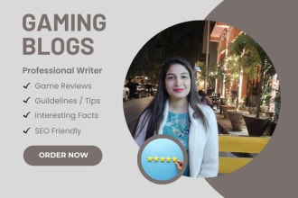 write professional SEO video game guides and reviews