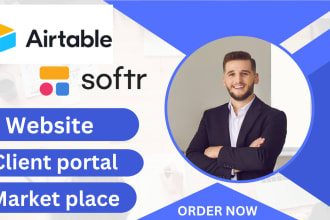 build softr airtable database, jobboard, client portal, marketplace, webapp