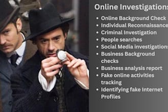 provide private investigation as a cybersecurity expert