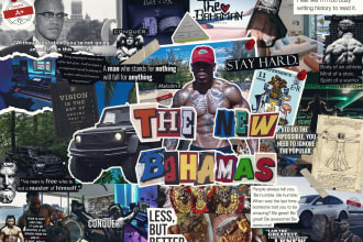 creatively design vision board and dreamboard