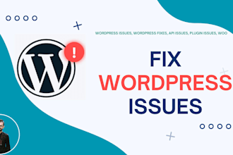 fix wordpress issues, woocommerce fix, wordpress help