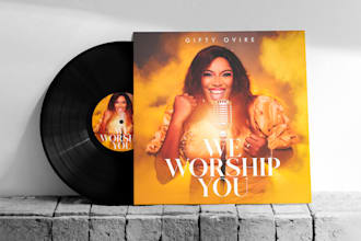 create a top notch gospel album cover and cd cover