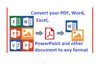 change PDF file to word, excel and power point  and also images to PDF