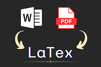convert any word or PDF file into a latex document