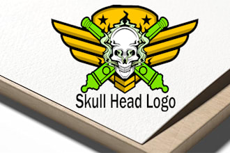 outstanding skull head logo within 24 hours