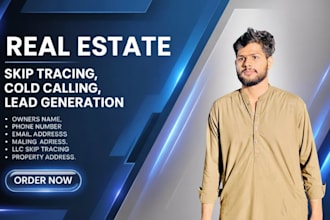 real estate cold calling, skip tracing and lead generation for US