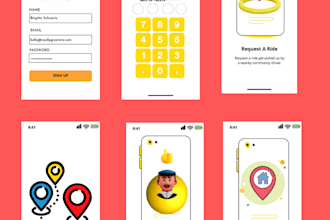 design mobile app UI mockup