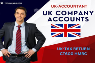prepare and submit UK corporation tax return ct600 accounts