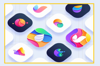 design a modern app icon logo