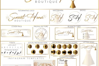 design signature and  luxury logo branding kit