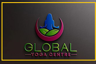 design health or yoga and wellness logo design