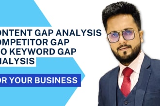 do content gap analysis, competitor gap, or SEO keyword gap analysis with ahrefs