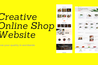 build an ecommerce website or an online shop