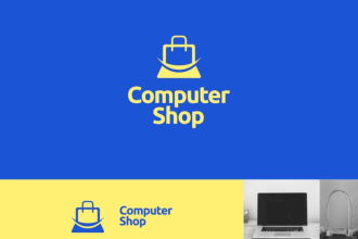 give creative computer logo design with new concepts