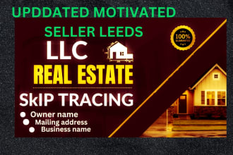 provide motivated seller real estate leads with skip tracing