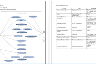 write software requirement specification or srs,uml