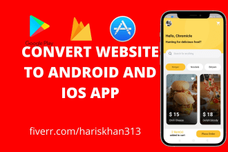 convert website into android and ios app