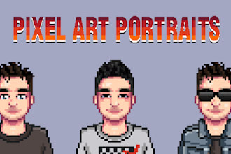 make pixel art portraits from your photo to be 8bit