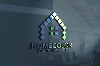 design clean house, janitorial and commercial cleaning logo