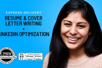 write a professional resume, cover letter and linkedin
