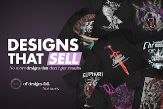 design custom t shirt and streetwear graphics that sell