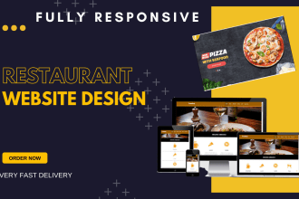 design food and restaurant websites with HTML CSS bootstrap