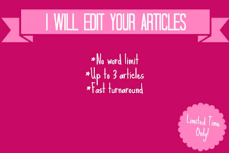 edit your articles