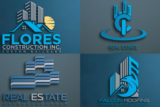 design property realtor and real estate company logo