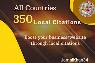 do 350 local citations listings and directory submission