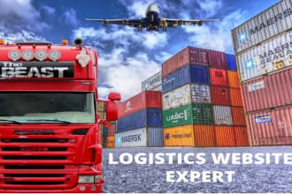 develop a responsive logistic website, trucking, dispatch, broker website