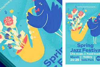 create an illustrated poster or flyer for your event