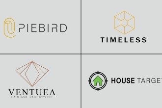 do modern minimalist logo design with free source files