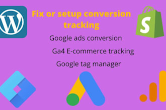 setup google ads conversion tracking, analytics4, ga4, ecommerce tracking,GTM