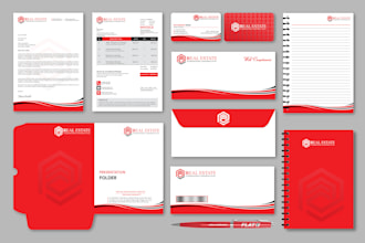 design modern business card, letterhead, and stationery