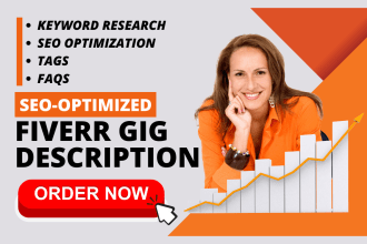 write SEO optimized fiverr gig descriptions for you